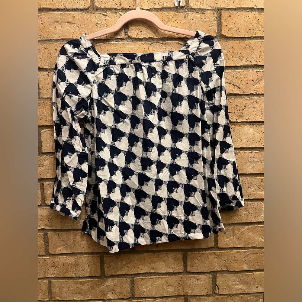 Crewcuts Girls Heart Pattern Shirt